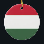 Hungary Flag Ceramic Ornament<br><div class="desc">Hungary Flag</div>
