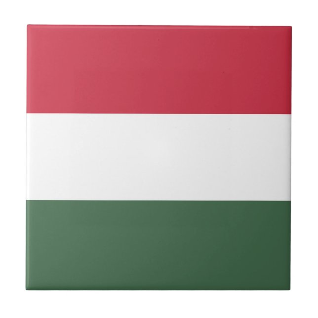 Hungary flag ceramic tile (Front)
