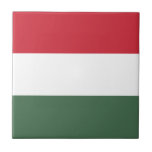 Hungary Flag Ceramic Tile<br><div class="desc">Patriotic flag of Hungary.</div>