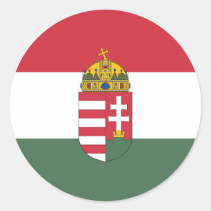 Hungary Flag Classic Round Sticker
