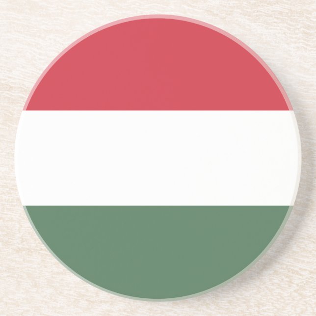 Hungary Flag Coaster (Front)