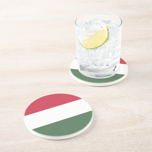 Hungary flag coaster (Side)