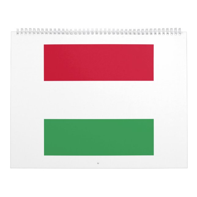 Hungary Flag Emblem Calendar (Cover)
