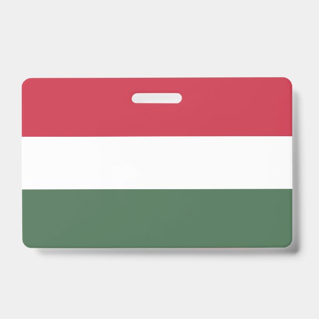 Hungary flag ID badge (Front)