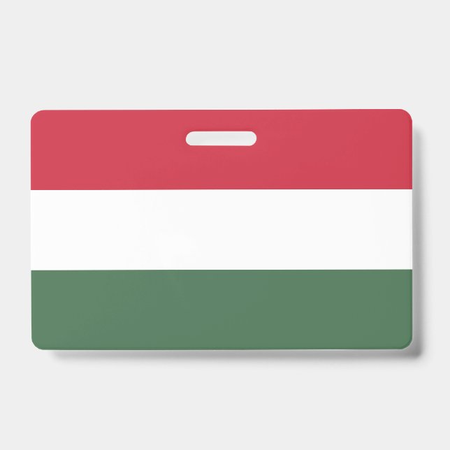 Hungary Flag ID Badge (Front)