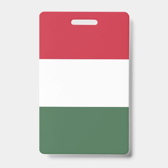 Hungary Flag ID Badge (Front)