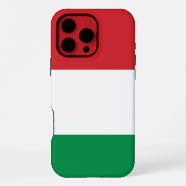 Hungary Flag iPhone Case (Back)