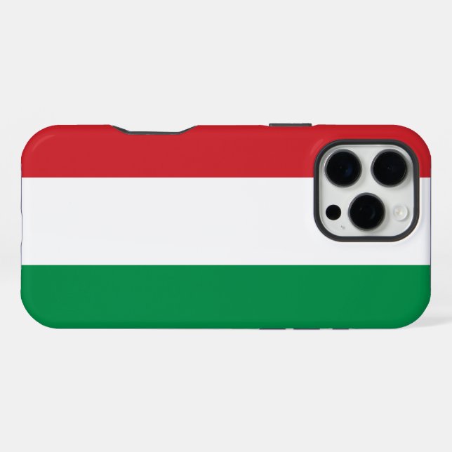 Hungary Flag iPhone Case (Back Horizontal)