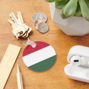 Hungary flag key ring