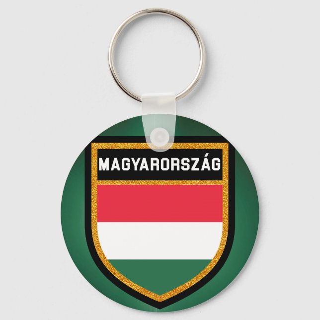 Hungary Flag Key Ring (Front)