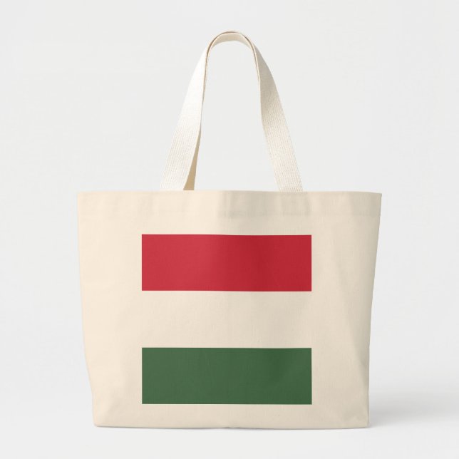 Hungary Flag Large Tote Bag (Front)