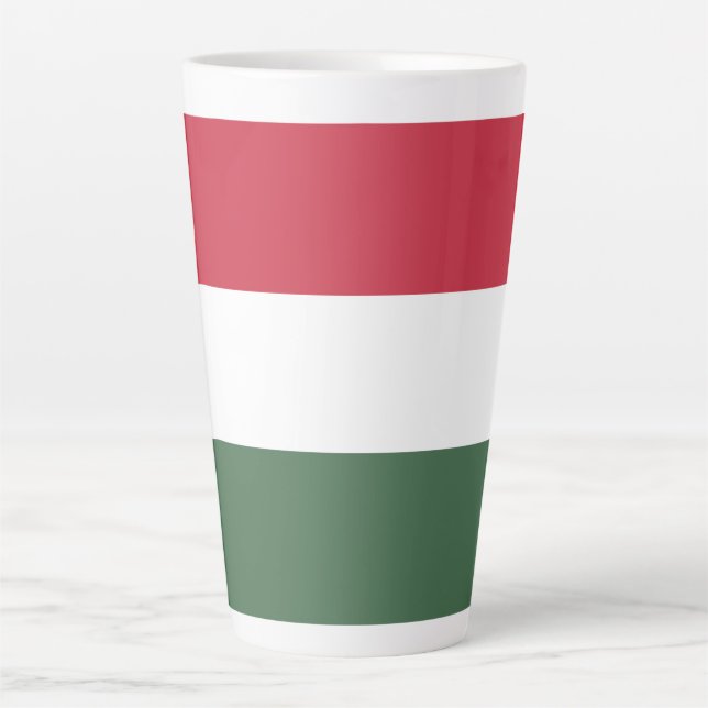 Hungary flag latte mug (Front)