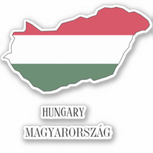 Hungary Flag Map