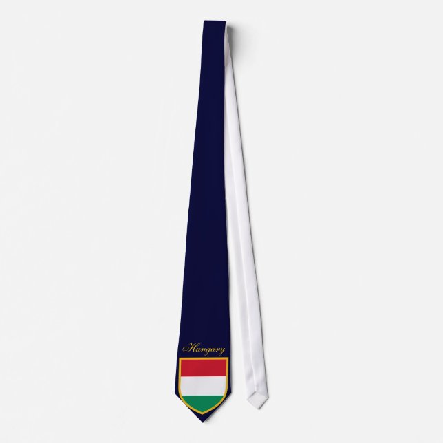 Hungary Flag Neck Tie (Front)