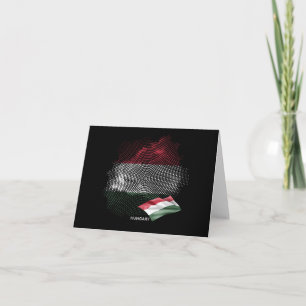 Hungary flag note card