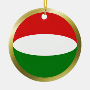Hungary Flag Ornament
