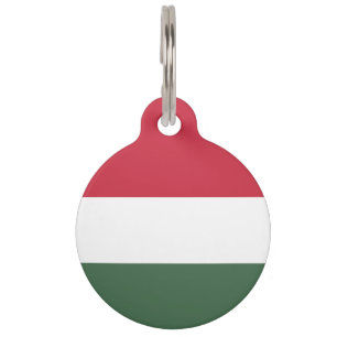 Hungary flag pet tag