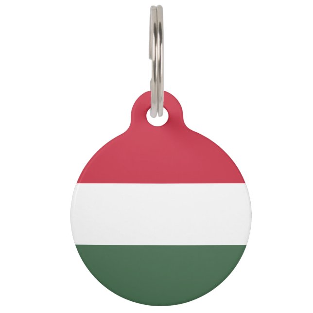 Hungary flag pet tag (Front)