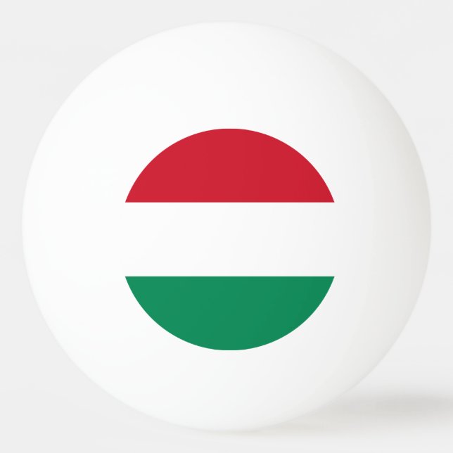 Hungary Flag Ping Pong Ball (Back)