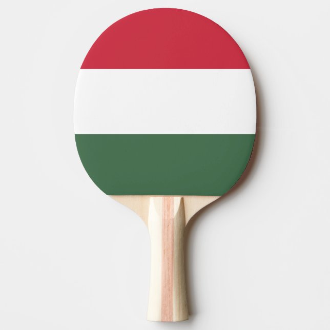 Hungary Flag Ping Pong Paddle (Front)