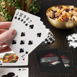 Hungary flag playing cards