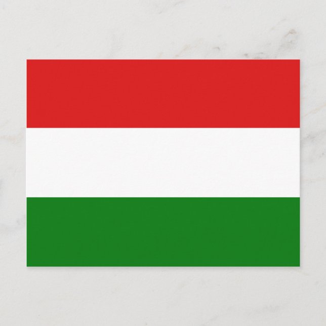 Hungary Flag Postcard (Front)