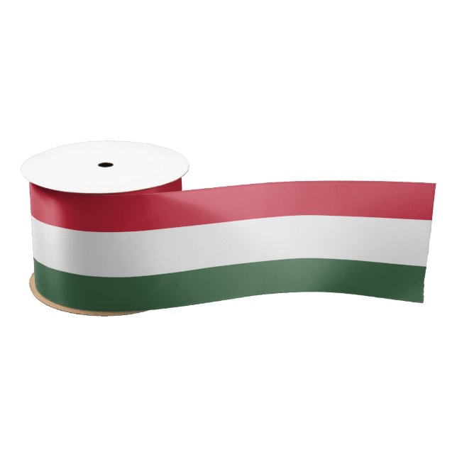 Hungary flag  satin ribbon (Spool)