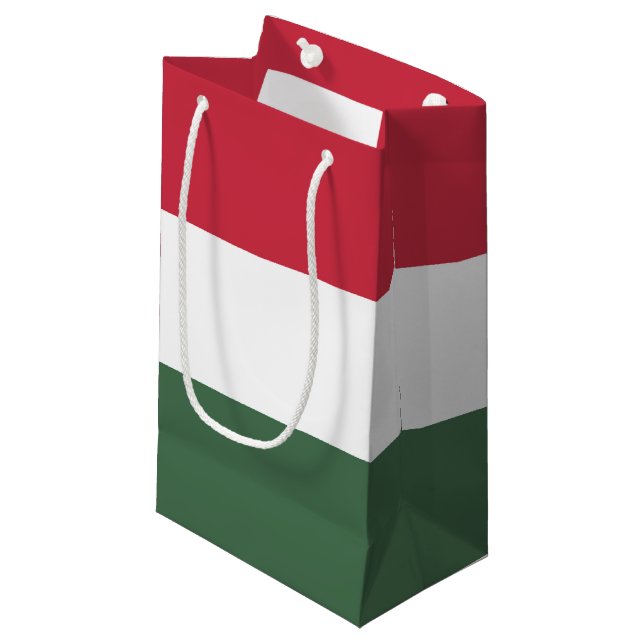 Hungary flag small gift bag (Front Angled)