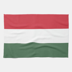 Hungary Flag Tea Towel