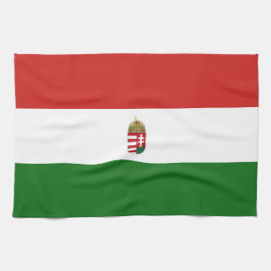 Hungary flag tea towel