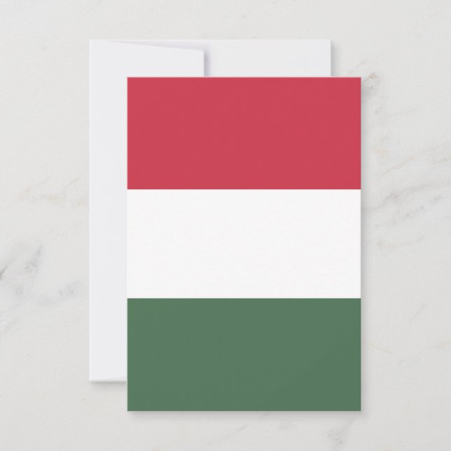 Hungary flag thank you card (Front)