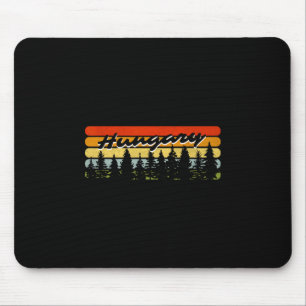 Hungary Forest Sunset Trees Cabin Vacation Souveni Mouse Pad