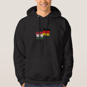 Hungary Germany Vintage Flag Hungarian Hoodie