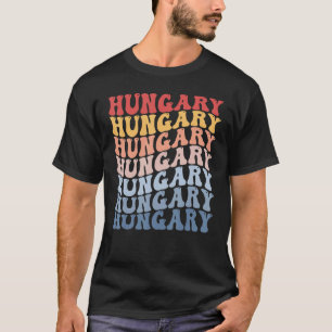 Hungary Groovy Retro Hungarian T-Shirt