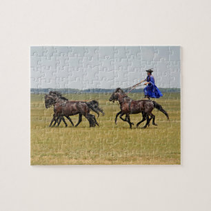 Hungary horseman and horses jigsaw puzzle