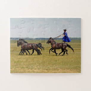 Hungary horseman and horses jigsaw puzzle