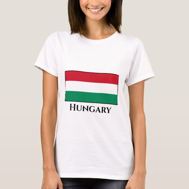 Hungary (Hungarian) Flag T-Shirt (Front)
