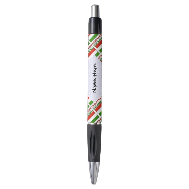 Hungary Hungarian Flag Tiled Personalised  (Front Vertical)