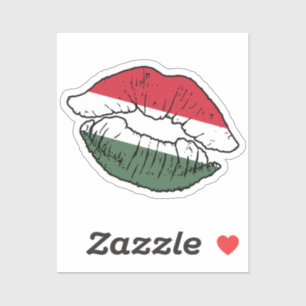 Hungary Hungarian Lipstick Love Flag