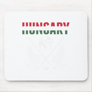 Hungary Ice Hockey Fans Jersey Support Hungarian H Mouse Pad