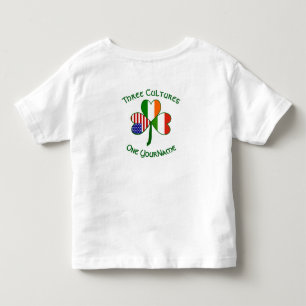 Hungary Ireland USA Shamrock Flag Personalised Toddler T-Shirt