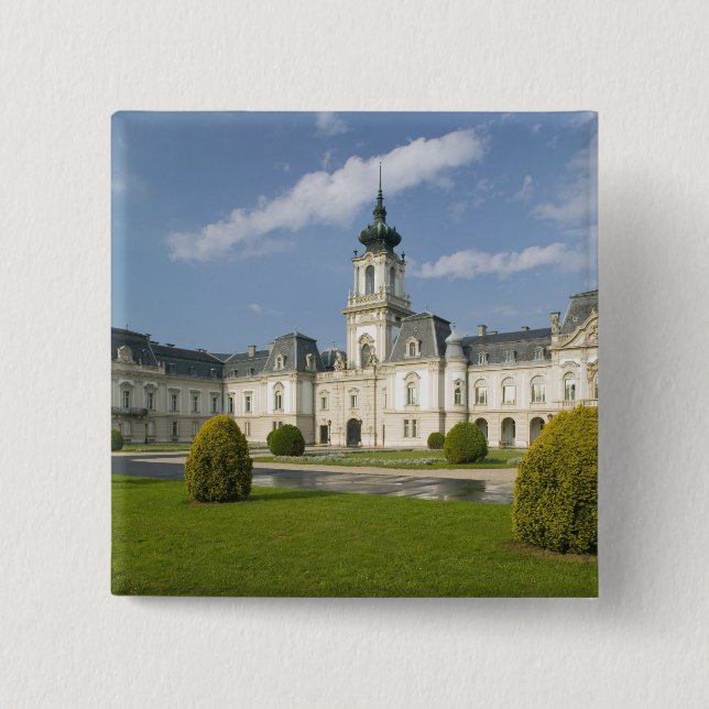 HUNGARY, Lake Balaton Region, KESZTHELY: 2 15 Cm Square Badge (Front)