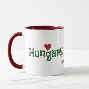 Hungary Love custom name mugs