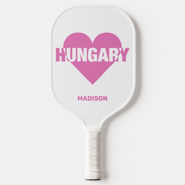 Hungary Love custom name Pickleball Paddle (Front)