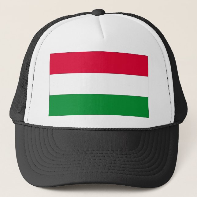 Hungary National Flag Trucker Hat (Front)