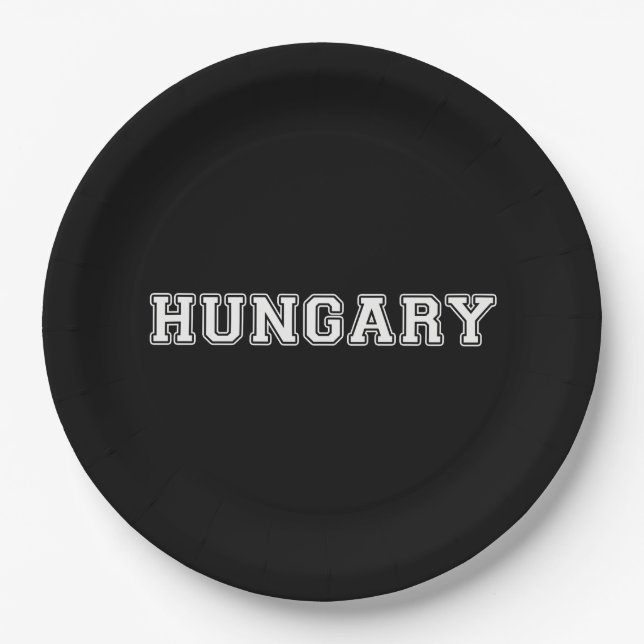 Hungary Paper Plate (Front)