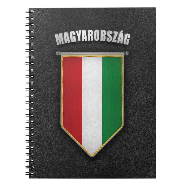 Hungary Pennant with high quality leather look Notebook (Front)