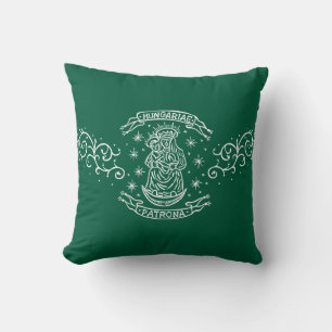 hungary religious motif mediaeval virgin mary jesu cushion