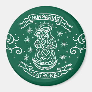hungary religious motif mediaeval virgin mary jesu magnet