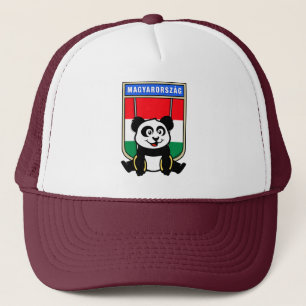 Hungary Rings Panda Trucker Hat